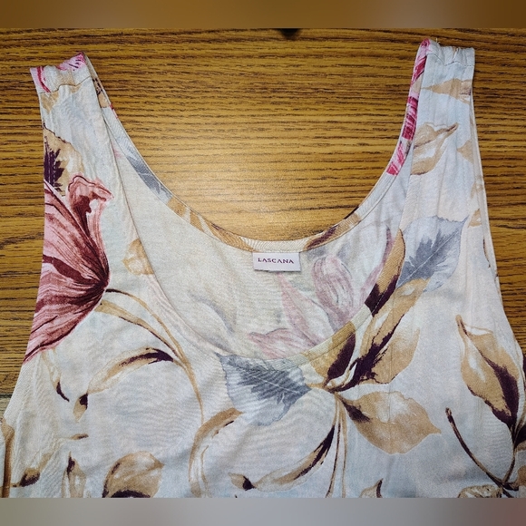 Lascana Maxi Sundress Floral women's sleeveles,pullover, Relaxed beach,sz 12. - Picture 7 of 16